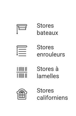 Les types de stores